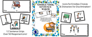 Sentence Maker for multiple opportunities for sentence writing for students who need support