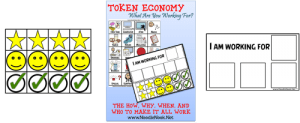 Token Economy- What are you working for- Behavior Management Chart with FREEBIE