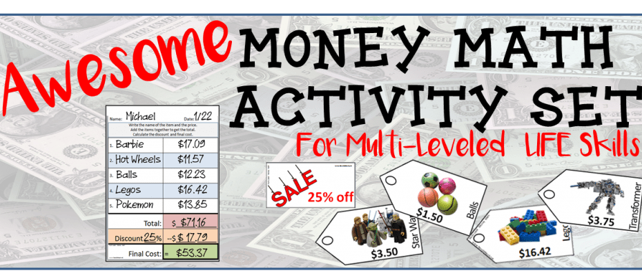 Multi-Level Money Math Activity- www.NoodleNook.net