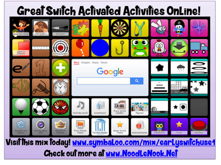 Switch Activated Activities for Student with Significant Disabilities from NoodleNook- SO GREAT!