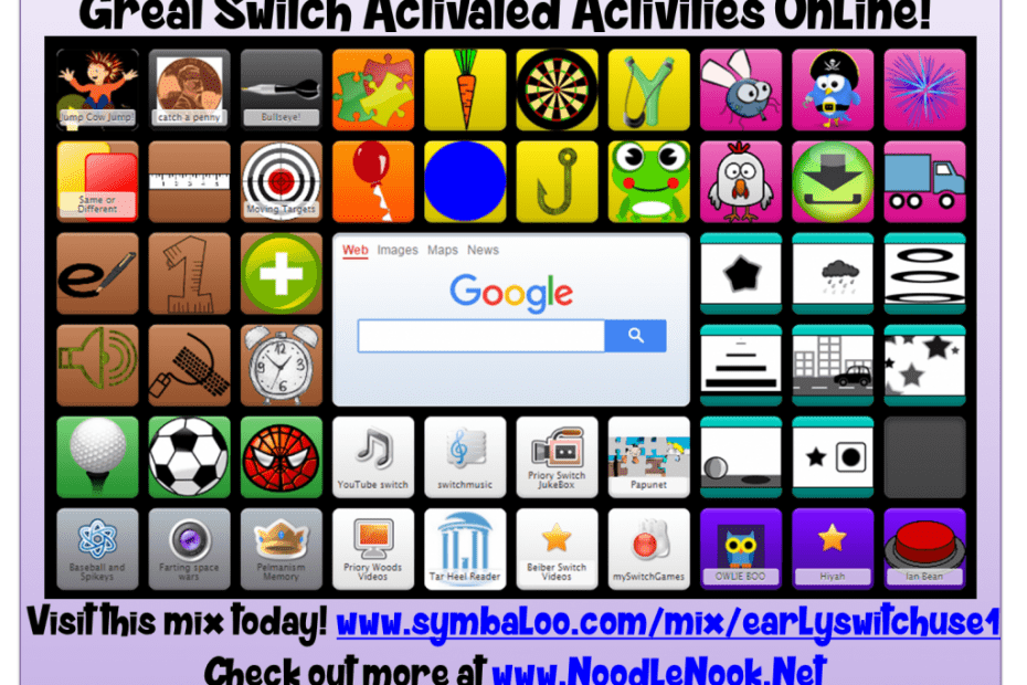 Switch Activated Activities for Student with Significant Disabilities from NoodleNook- SO GREAT!