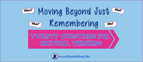Questions for Critical Thinking at www.NoodleNook.Net