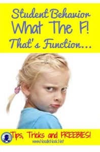 Function of Behavior- Learn more about changing bad behavior in the classroom from NoodleNook.Net- Totally Helpful Advice