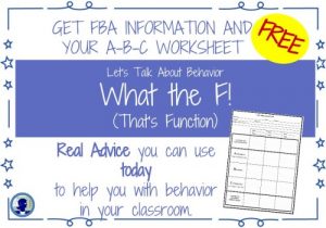 Function of Behavior- Learn more about changing bad behavior in the classroom from NoodleNook.Net- Totally Helpful Tips!