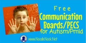 Free Communication Board-PECS for Autism from NoodleNook - Great, Great, Great