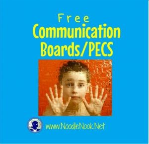 Free Communication Boards-PECS for Autism via NoodleNook -Great