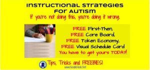 Instructional Strategies for Autism from NoodleNook with LOTS of FREEBIES- OMG so many Free things