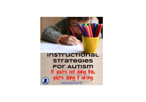 Instructional Strategies for Autism- If you're not doing this you're doing it wrong (with LOTS of FREEBIES)!