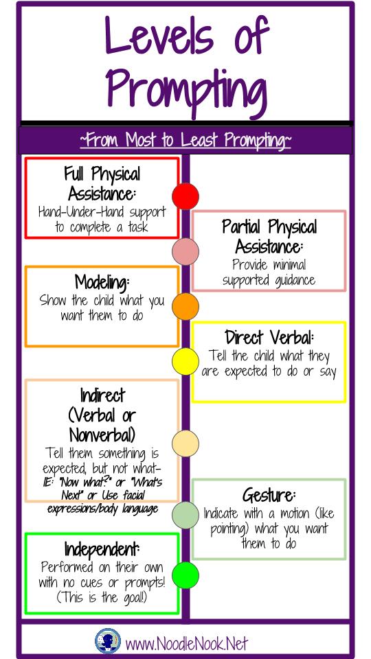 The Prompting Hierarchy: Levels of Support for Effective Learning