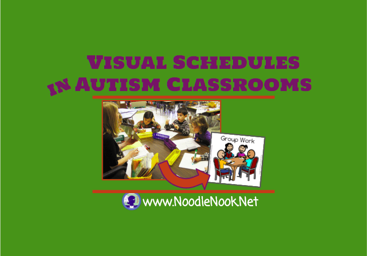 Visual Schedules for Autism Units- Lots of great examples and free printables!