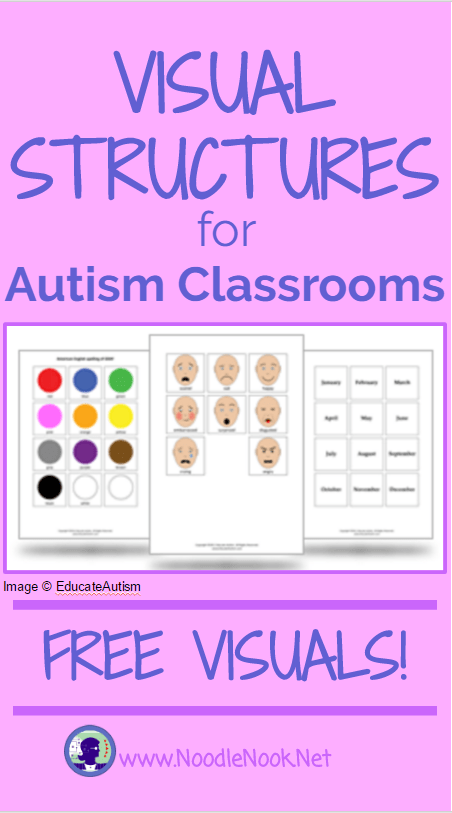 All about Visual Structures for Autism Classrooms with FREE Visuals!