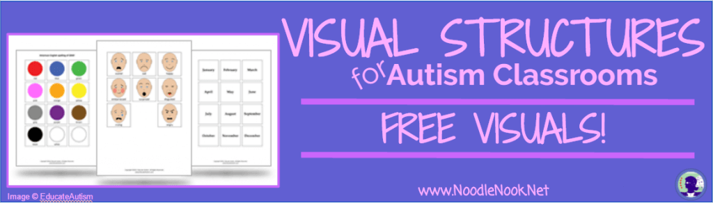 All about Visual Structures for Autism Classrooms with FREE Visuals!