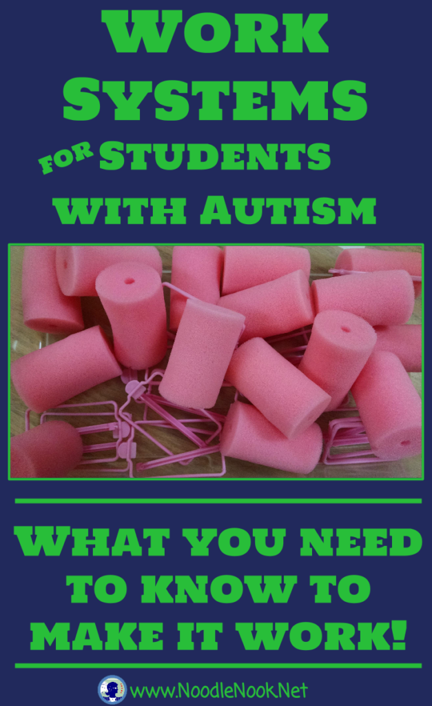 How to create independent work stations and tasks for students with Autism or Sped.