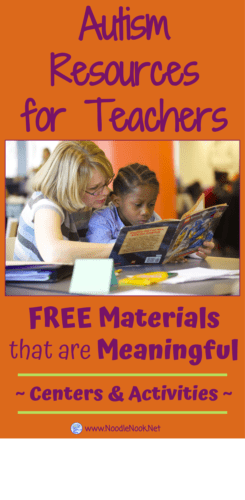 Free Materials and Guides for Teachers in Autism Units