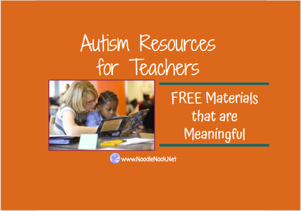 Free Materials and Guides for Teachers in Autism Units