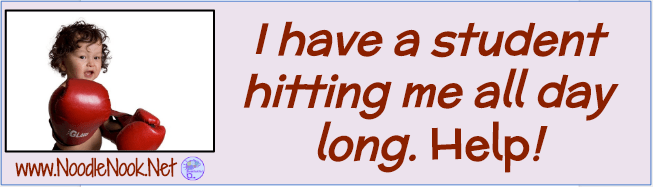 How to find and implement replacement behavior for hitting while working with students with Autism or Significant Disabilities PLUS FREE Data Sheet!