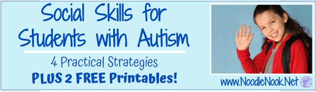 Vocational Social Skills: 4 strategies and 2 freebies to teach social skills to students with Autism.