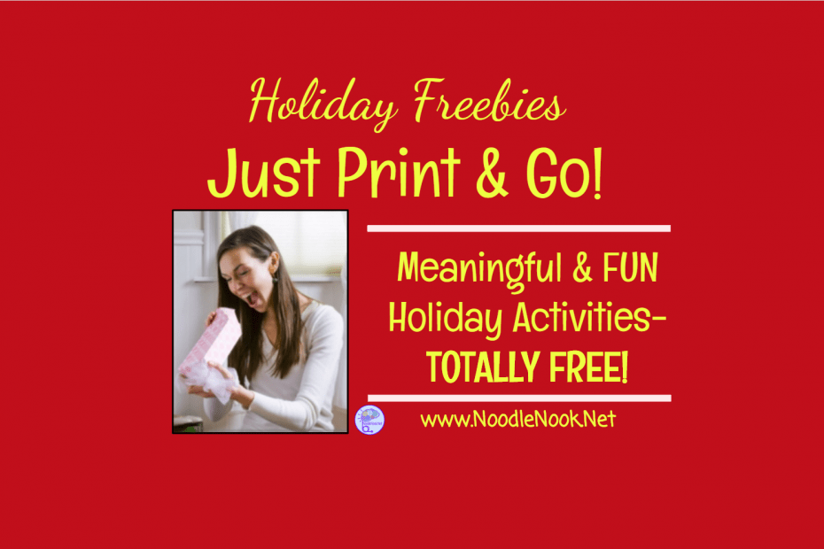 Happy Holidays from NoodleNook- Get some FREE Printables to add to your toolbox. All printable, ready to go, and totally FREE!