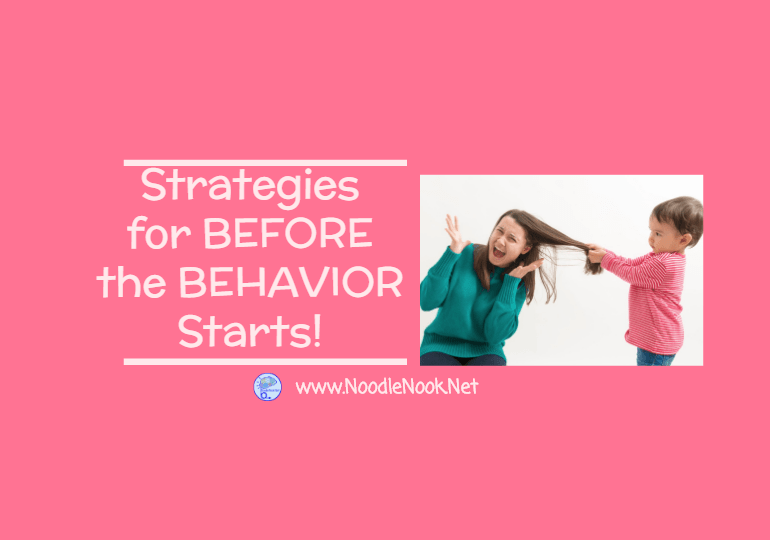 Need tools to calm a student with Autism down before bad behaviors start? Here is a list of behavior strategies that work BEFORE the behavior!