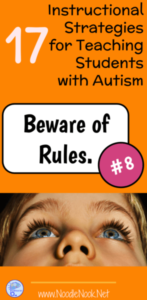 Working in an Autism Unit or Self Contained classroom? You need this simple list of instructional strategies for students with Autism.