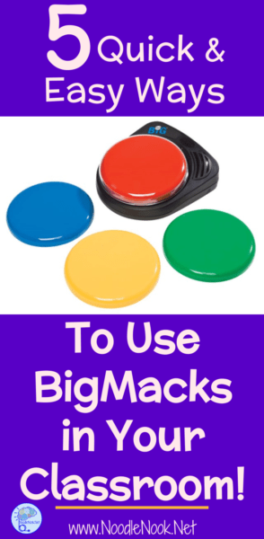 Looking for some easy ways to use BIGMacks in your classroom? Here are 5 quick and easy ideas that will help!
