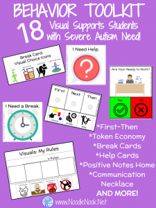 Behavior Toolkit- 18 Visuals to Support Students with Autism