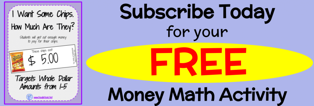 Get a FREE Money Math Activity when you Subscribe to NoodleNook Today!