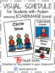 Boardmaker Visual Schedule for Students with Autism