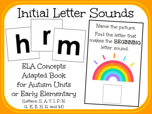 Initial Letter Sound- An Adapted Book