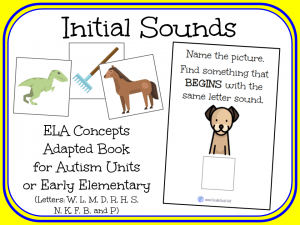 Initial Sounds- An Adapted Book