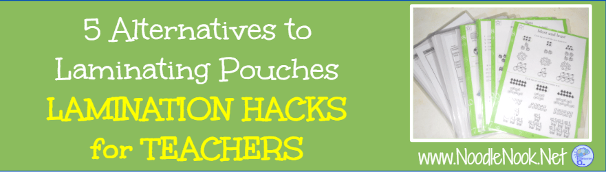 Are you looking for a cheap and easy alternative to laminating pouches? We’ve got 5 laminating hacks for teachers plus a bonus you can find in your kitchen!
