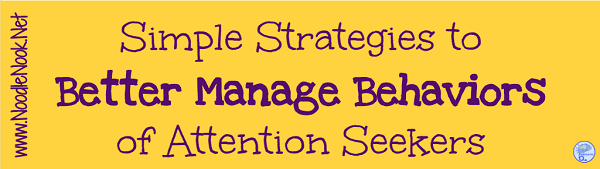 Attention behaviors got you frustrated? Here are simple to implement strategies for attention seeking in the classroom...