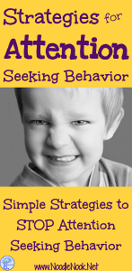 Attention behaviors got you frustrated? Here are simple to implement strategies for attention seeking in the classroom...