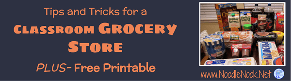 12 Vocational, Functional, and Academic Activities for the Grocery Store in Your Autism Classroom, with a free printable and parent letter!