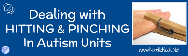 Hitting and Pinching in Autism Units and Self Contained- Tips and tricks to deal with behavior.