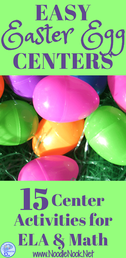 Fun new center ideas are like GOLD- so here are a few easy Easter egg centers you can get started with a bag of plastic eggs and a Sharpie!