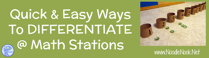 Are you finding it hard to differentiate for all your students in a multi-level special education class, Autism unit, or self-contained room? Been there. Here are a few ideas on how to easily and painlessly differentiate math stations with ideas you can apply to other content areas.