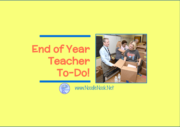 This End of Year Teacher Checklist includes the 5 Things you can do to make the fall run better, right now! So, as you wrap up this school year, put these 5 end of year action items on your end of year teacher checklist because these 5 easy things will make next fall fabulous!