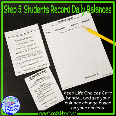 How to use personal finance in a vocational training class to address transition needs after and IEP meeting when parents are worried about what's next. Use it with students to work on check registers.