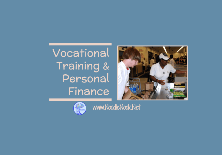 How to use personal finance in a vocational training class to address transition needs after and IEP meeting when parents are worried about what's next. So helpful to get kids thinking about their futures. Vocational and Transition needs of Sped Student.