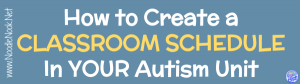 Autism classroom schedules are tough. Most students who are in self-contained, Autism Units, or severe-mod classrooms need visual schedules and benefit from a posted classroom schedule. Here are some tips and tricks to setting yours up right the first time.