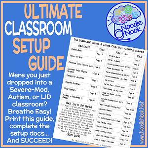 Autism Classroom Setup Guides with Checklists and Supporting Documents… just what you need to set up your classroom right the first time. Read more to make sure you are successful and prepared!