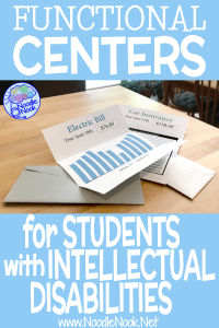 15 Functional Center Ideas for Students with Intellectual Disabilities or Autism in Middle and High School... Great SpEd Podcast and Blog!