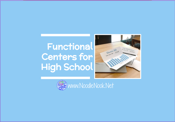 15 Functional Center Ideas for Students with Intellectual Disabilities or Autism in Middle and High School... Great SpEd Podcast and Blog!