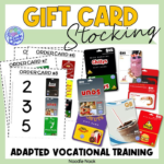 Gift Cards Vocational Work Task from NoodleNook. Check out meaningful and fin vocational training activities for Autism Units and Life Skills.