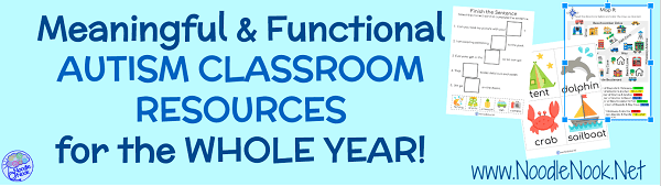 Meaningful and Functional Autism Classroom Resources for Centers and Work Systems in Autism Units