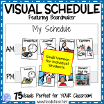 PREVIEW Visual Schedule feat Boardmaker. Perfect for Autism Units, Personalized schedules in SpEd. or Visual Supports in Early Elementary.