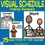 PREVIEW Visual Schedule feat Boardmaker. Perfect for Autism Units, Personalized schedules in SpEd. or Visual Supports in Early Elementary.