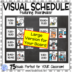 PREVIEW Visual Schedule feat Boardmaker. Perfect for Autism Units, Personalized schedules in SpEd. or Visual Supports in Early Elementary.