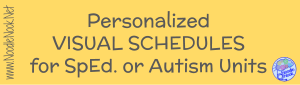 Need classroom visuals in your Autism Unit or self-contained classroom? Then you need to start with a personalized Visual Schedule featuring Boardmaker. With icons your students know and essentials you need, look no further…
